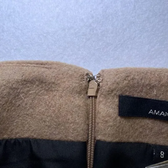 Amanda + Chelsea colorblock wool blend mini skirt womens sz 8 - Picture 7 of 9